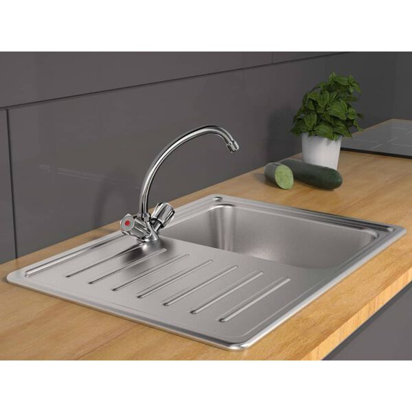 SCH&Uuml;TTE Mezclador de lavabo bimando Duo-Mix II baja presi&oacute;n cromo