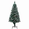 vidaXL Árbol de Navidad artificial Verde 150 cm PVC y Acero y Plástico