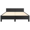 vidaXL Estructura de cama sin colchón cuero sintético negro 120x190 cm