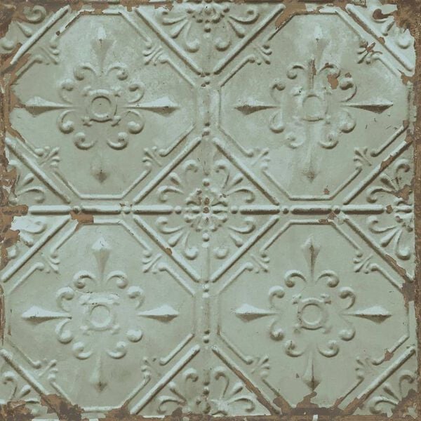 DUTCH WALLCOVERINGS Papel de pared techo de hojalata verde