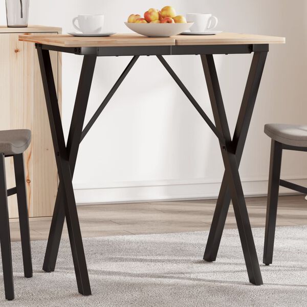 vidaXL Patas de mesa de comedor estructura X acero 60x40x73 cm