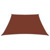 vidaXL Toldo de vela trapezoidal de tela oxford terracota 2/4x3 m