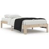 vidaXL Estructura de cama sin colch&oacute;n madera maciza de pino 90x200 cm