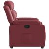 vidaXL Sill&oacute;n reclinable de cuero sint&eacute;tico rojo tinto