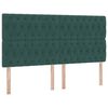 vidaXL Cama con almacenamiento Verde oscuro 200 x 200 cm Terciopelo