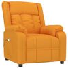 vidaXL Sill&oacute;n de masaje de tela amarillo