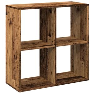 vidaXL Librer&iacute;a divisor madera ingenier&iacute;a envejecida 69,5x29x69,5 cm