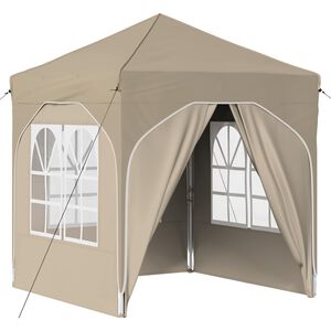 vidaXL Carpa Plegable para Fiestas 192 x 192 x 245 cm Crema