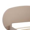 vidaXL Estructura cama sin colchón cuero sintético capuchino 100x200cm
