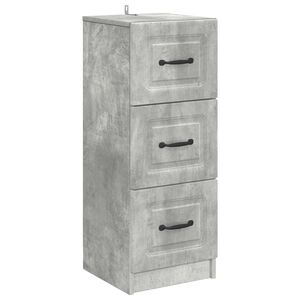 vidaXL Cajonera Gris Hormig&oacute;n 33 x 34,5 x 87 cm Madera de Ingenier&iacute;a