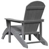 vidaXL Silla Adirondack Gris Claro 82 x 74 x 92 cm HDPE