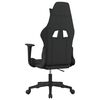 vidaXL Silla gaming tela negro y azul