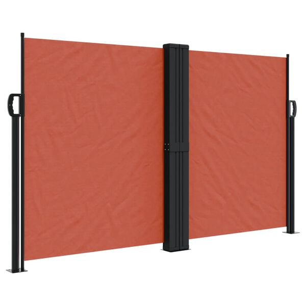vidaXL Toldo lateral retráctil terracota 140x600 cm