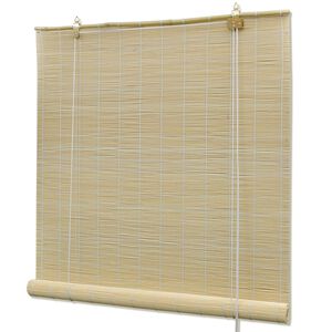 vidaXL Persianas enrollables de bamb&uacute; natural 120x220 cm