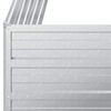 vidaXL Arriate de acero galvanizado plateado 100x40x77 cm