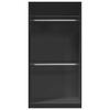 vidaXL Armario de madera contrachapada negro 100x50x200 cm