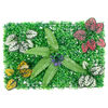 &nbsp;vidaXL Valla de plantas artificiales 24 uds verde 40x60 cm
