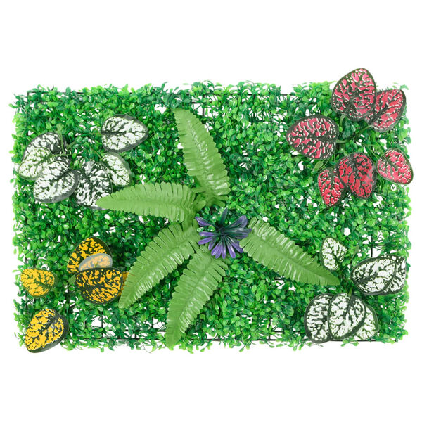&nbsp;vidaXL Valla de plantas artificiales 24 uds verde 40x60 cm
