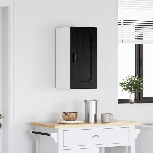 vidaXL Mueble de Cocina con puerta Kalmar Roble Negro 30 x 31 x 60 cm