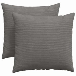 vidaXL Cojines de sof&aacute; 2 pcs Gris claro 45 x 45 cm Tela de pana