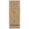 vidaXL Cama con almacenamiento Roble artisan 226.5 x 75 x 31.5 cm