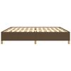 vidaXL Cama sin colchón tela marrón oscuro 200x200 cm
