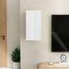 vidaXL Mueble de TV madera contrachapada blanco brillante 30,5x30x60cm