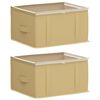 vidaXL Caja de almacenamiento con ventana superior transparente 2 uds.