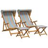 vidaXL Silla de terraza 4 pcs 3 Posici&oacute;n Madera de Eucalipto Maciza