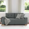 vidaXL Sof&aacute; Loveseat gris oscuro 180x77x82 cm de tela