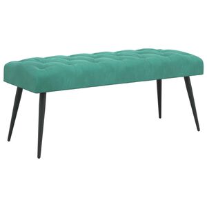 vidaXL Banco con tapicer&iacute;a con botones Tuquesa 110 x 40 x 46 cm