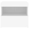 vidaXL Mesita de noche con luces LED blanco 50x40x45 cm