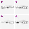 vidaXL Conjunto de sof&aacute;s de exterior 11 pcs Gris Natural y Claro