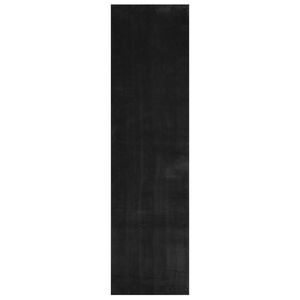 vidaXL Alfombra suave y lavable de pelo medio HUARTE Negro 300 x 80 cm