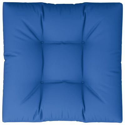 vidaXL Cojín para sofá de palets de tela azul 70x70x12 cm