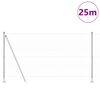 vidaXL Poste de Valla Plateado 25 x 1,2 m (malla de 50 mm) Acero