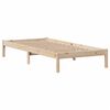 vidaXL Cama con estantería sin colchón madera maciza de pino 90x200 cm