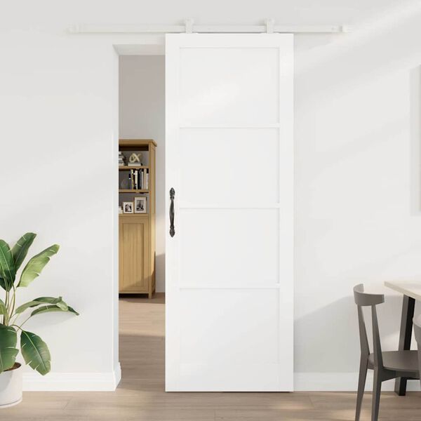 vidaXL Puerta Corredera 83 x 232 cm Madera de pino macizo
