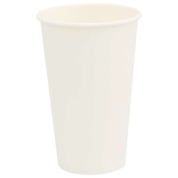 vidaXL Vasos de café de papel con tapa 1000 uds 16oz 400ml