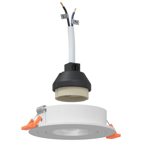 vidaXL Foco 12 pcs 9 x 9 x 2 cm Aluminio