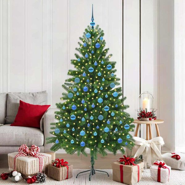 vidaXL &Aacute;rbol de Navidad con 300 LED con soporte Verde 180 cm PE