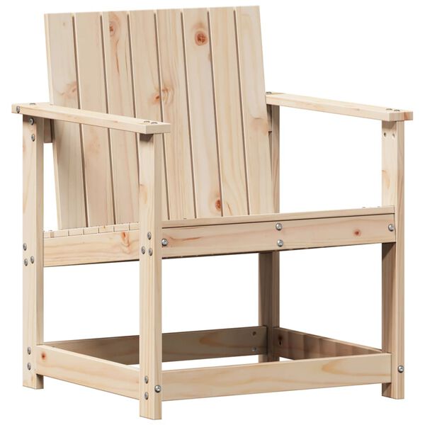 vidaXL Silla de jard&iacute;n madera maciza de pino 62x56x77 cm