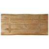 vidaXL Tablero de mesa borde natural madera maciza mango 80x40x2,5 cm