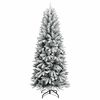 vidaXL &Aacute;rbol de Navidad artificial 180 cm PVC y Pl&aacute;stico y Acero y PE