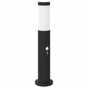 vidaXL Baliza luminosa con sensor de 50 cm, acero inoxidable, IP44