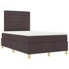 vidaXL Cama tipo Box Spring Marr&oacute;n Oscuro 120 x 200 cm tela