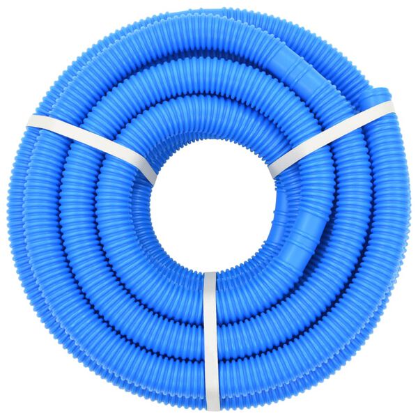 vidaXL Manguera de piscina con abrazaderas azul 38 mm 12 m