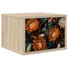 vidaXL Mesita de noche de pared LOCHEM Roble Sonoma 36 x 33 x 25 cm