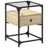 vidaXL Mesita de noche madera de ingenier&iacute;a roble Sonoma 40x40x55 cm
