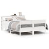 vidaXL Estructura de cama sin colch&oacute;n madera de pino blanca 120x200 cm